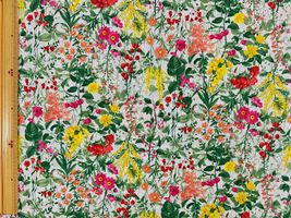 高密度80ローンフラワープリント「ワイルドフラワー・ガーデン」_拡大イメージ