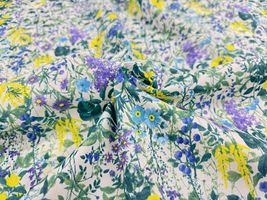 高密度80ローンフラワープリント「ワイルドフラワー・ガーデン」_拡大イメージ