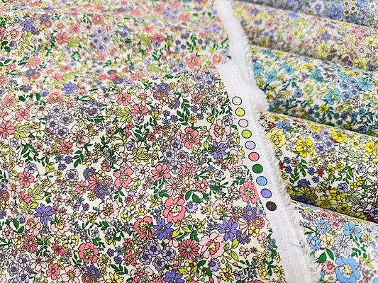 高密度80ローンフラワープリント「プティ・ジャルダン」