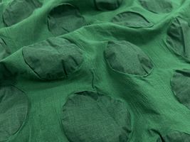 Exclusive Collection 透け感を楽しむ大きなドットリップルグリーン