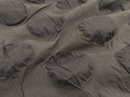 Exclusive Collection 透け感を楽しむ大きなドットリップルグレー