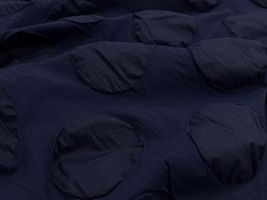 Exclusive Collection 透け感を楽しむ大きなドットリップルネイビー