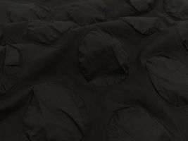 Exclusive Collection 透け感を楽しむ大きなドットリップルブラック