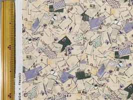 my piece of fabric 60ローンプリント「ヤギの郵便屋さん」_拡大イメージ