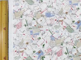 my piece of fabric 60ローンプリント「ヤギの郵便屋さん」_拡大イメージ