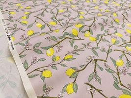 コットンこばやし 枝付き檸檬のツイルプリント_拡大イメージ