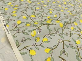 コットンこばやし 枝付き檸檬のツイルプリント_拡大イメージ