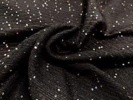 輝くファンシーツイード「Galaxy」ブラック
