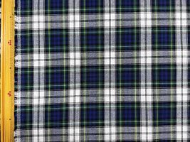 【現品限り特価】テッキング タータンチェックホワイト×グリーン