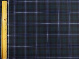 【現品限り特価】テッキング タータンチェックグリーン×ネイビー