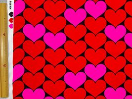 BONBONハートのオックスプリント_拡大イメージ