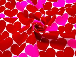 BONBONハートのオックスプリント_拡大イメージ