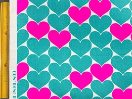 BONBONハートのオックスプリント_拡大イメージ