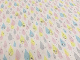 コットンこばやし きらきら雫猫のダブルガーゼプリント_拡大イメージ