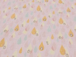 コットンこばやし きらきら雫猫のダブルガーゼプリント_拡大イメージ
