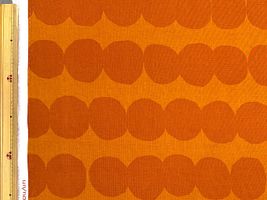 シーチングプリント un/no「DOT AETE」オレンジ