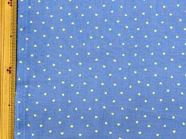 小さなネオンハートのシーチングプリント_拡大イメージ