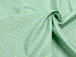 小さなネオンハートのシーチングプリント_拡大イメージ