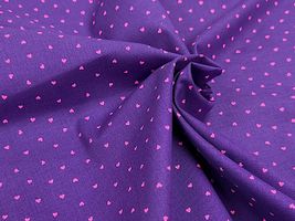 小さなネオンハートのシーチングプリント_拡大イメージ