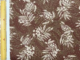 T/Cハワイアンプリント「タートル&トロピカルリーフ」_拡大イメージ