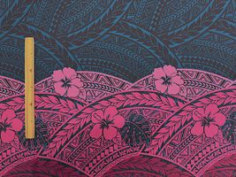 T/Cハワイアンプリント「ハイビスカスパターン」_拡大イメージ