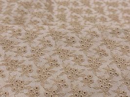 【現品限り特価】Exclusive Collection 60ローンレース 「プチブーケ」ベージュ