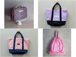 ネオンチェリーのシーチングプリント_拡大イメージ