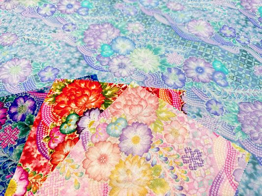 『Hoyoka』辻が花文様調インクジェットシーチングプリント