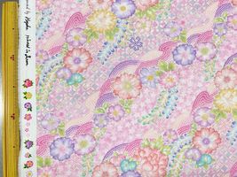 『Hoyoka』辻が花文様調インクジェットシーチングプリントピンク系