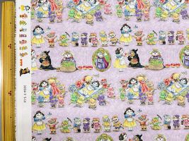 『Hoyoka』Snow White Catのシーチングプリント_拡大イメージ