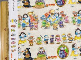 『Hoyoka』Snow White Catのシーチングプリント_拡大イメージ