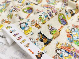 『Hoyoka』Snow White Catのシーチングプリント_拡大イメージ