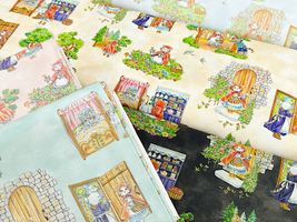 『Hoyoka』赤ずきんにゃんのシーチングプリント_拡大イメージ