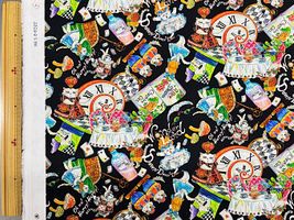 『Hoyoka』Alice in Nyanderlandのシーチングプリント_拡大イメージ