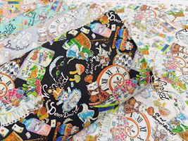 『Hoyoka』Alice in Nyanderlandのシーチングプリント_拡大イメージ