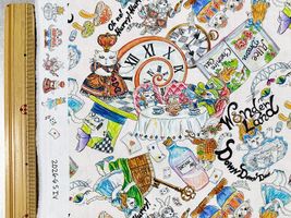 『Hoyoka』Alice in Nyanderlandのシーチングプリント_拡大イメージ