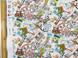 『Hoyoka』Alice in Nyanderlandのシーチングプリントオフホワイト