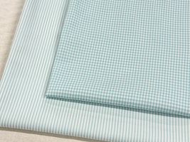 【現品限り特価】Exclusive Collection ミントブルーの西脇産先染100双クロス_拡大イメージ