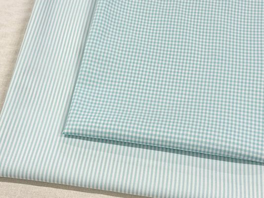 【現品限り特価】Exclusive Collection ミントブルーの西脇産先染100双クロス