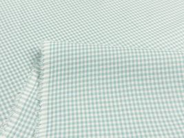 【現品限り特価】Exclusive Collection ミントブルーの西脇産先染100双クロス_拡大イメージ