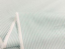 【現品限り特価】Exclusive Collection ミントブルーの西脇産先染100双クロス_拡大イメージ