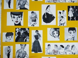 YUWA中原淳一 シャーティングプリント『ポートレイト』イエロー