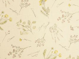 オックスプリント「フレンチボタニカル」生成(綿かす残し)