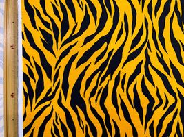 キュートなトラ柄のクールクロスニットイエロー系