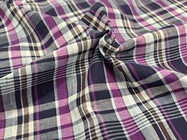 Exclusive Collection 西脇産先染綿麻マドラスチェック_拡大イメージ