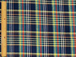 Exclusive Collection 西脇産先染綿麻マドラスチェック_拡大イメージ