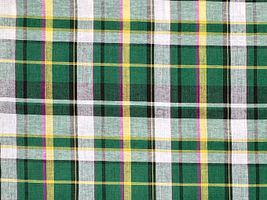 Exclusive Collection 西脇産先染綿麻マドラスチェックグリーン系