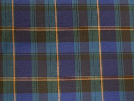 Exclusive Collection 西脇産先染綿麻マドラスチェックブラックウォッチ系