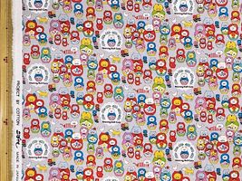 コットンこばやし コットンキャンバスプリント「ネコリョーシカ」_拡大イメージ