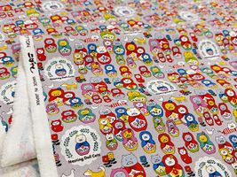 コットンこばやし コットンキャンバスプリント「ネコリョーシカ」_拡大イメージ